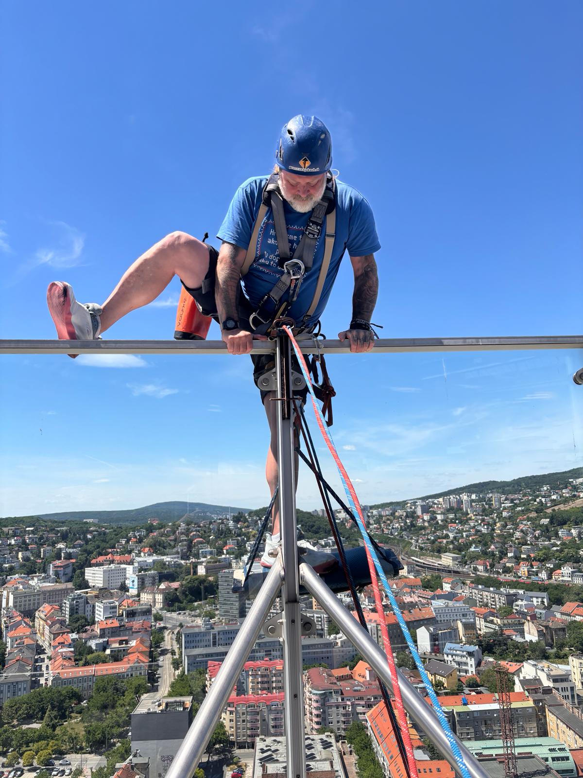 Horolezecká technika na Národnej banke